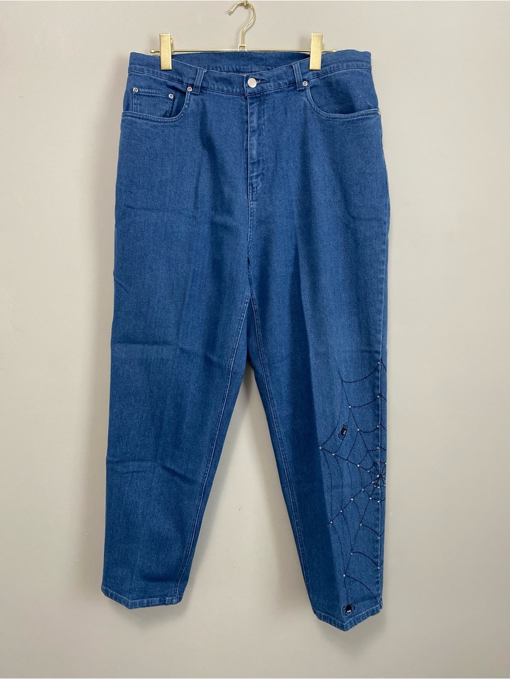 Quacker Factory Jean 18W Spider Web Vintage Halloween Whimsigoth Teacher Festiva - Picture 2 of 7